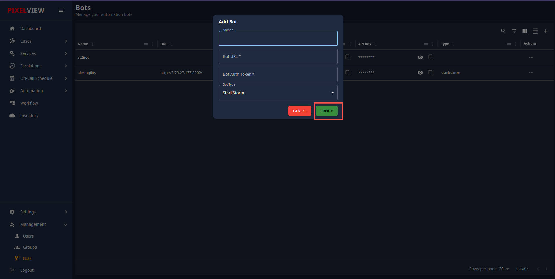 Create bots